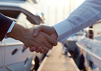 two businessmen shaking hands