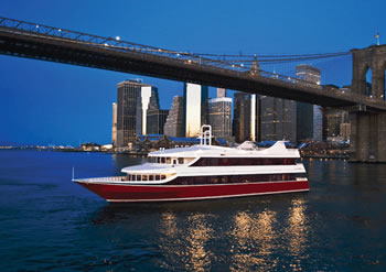 Atlantica Yacht Charter Undder the Brooklyn Bridge