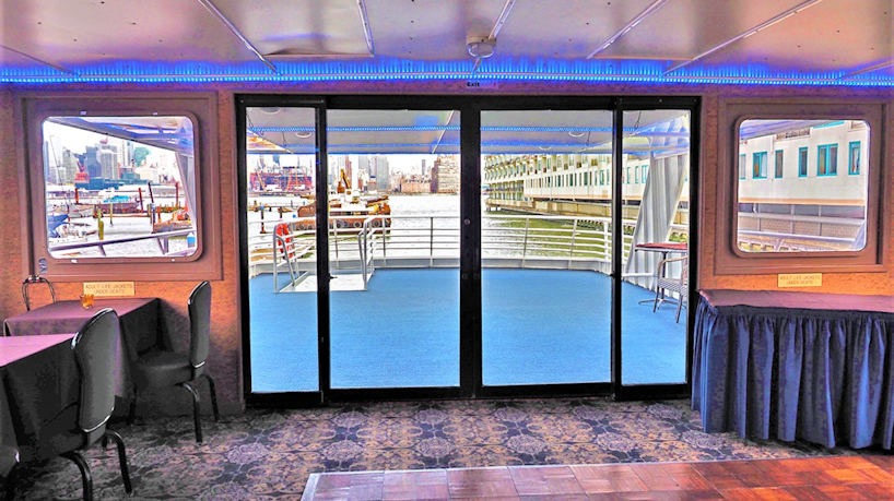 yacht front view
